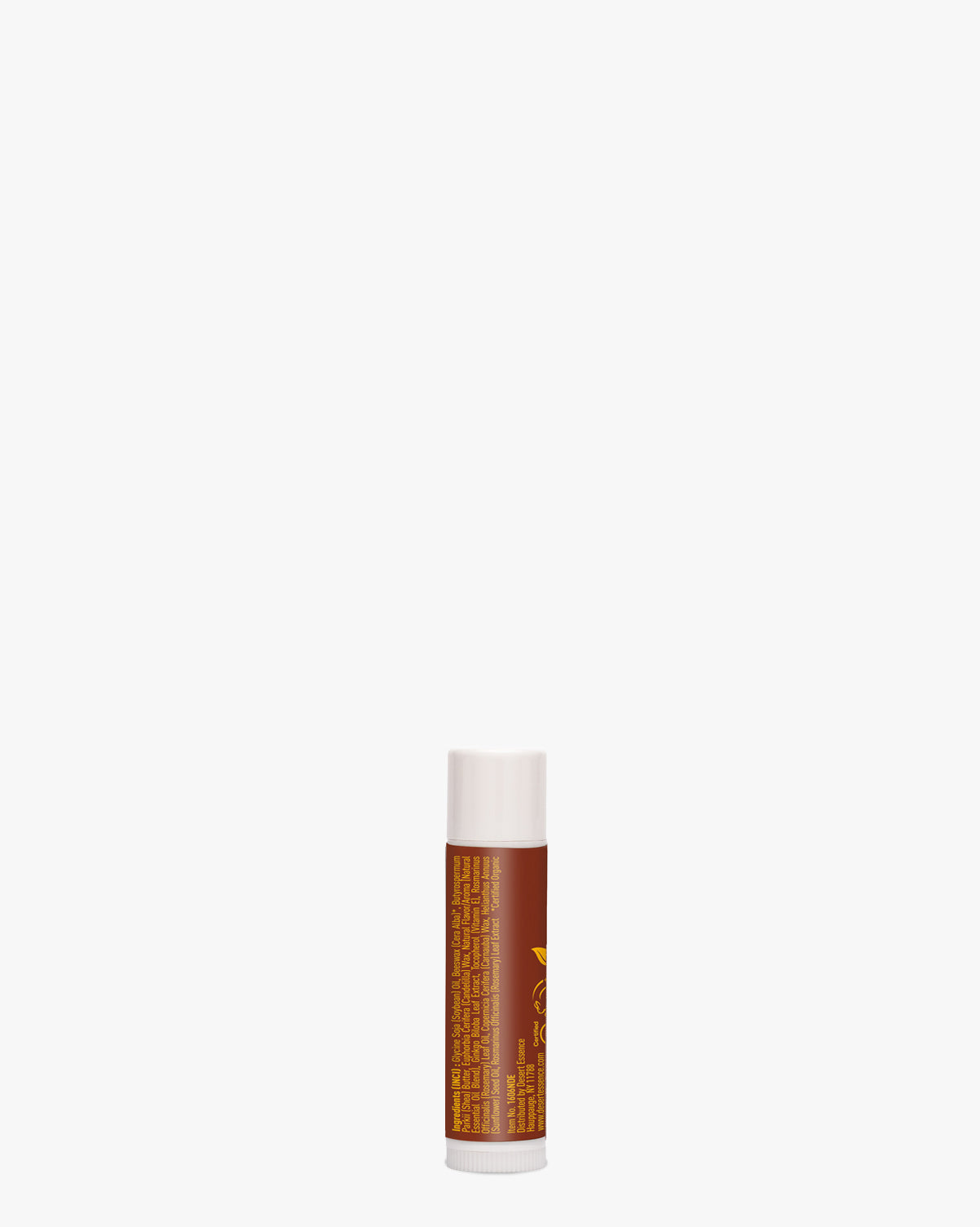 Lip Rescue Ultra Hydrating - Shea Butter lip balm stick featuring a white cap and amber-colored base tube against a clean white background, showcasing natural ingredients for dry lip care