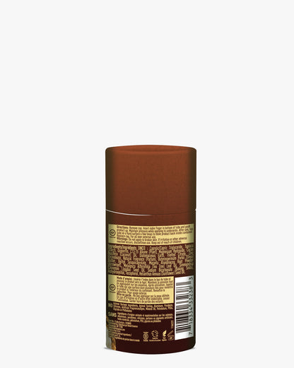 Coconut Deodorant in an eco-friendly brown paperboard tube with product information label, showcasing natural aluminum-free formula in biodegradable packaging against white background