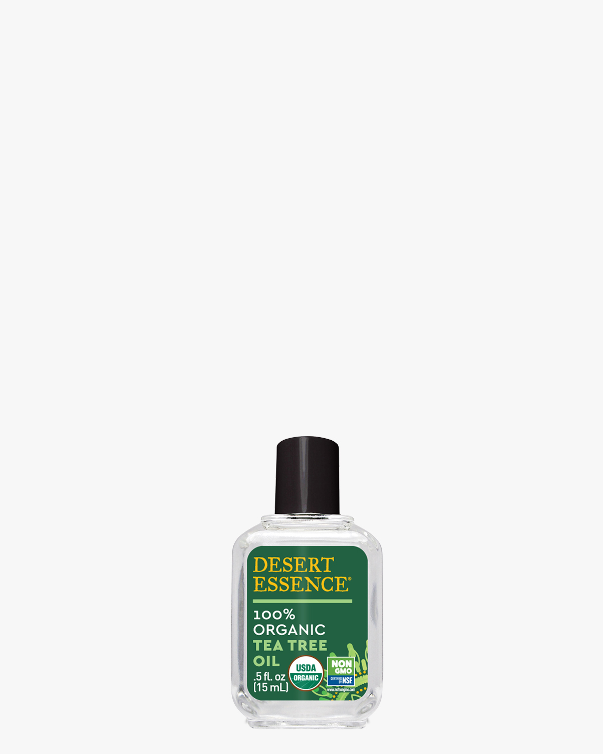 Desert Essence coupon: Desert Essence Organic Tea Tree Oil, 0.5 fl. oz. | Vegan | Gluten-Free