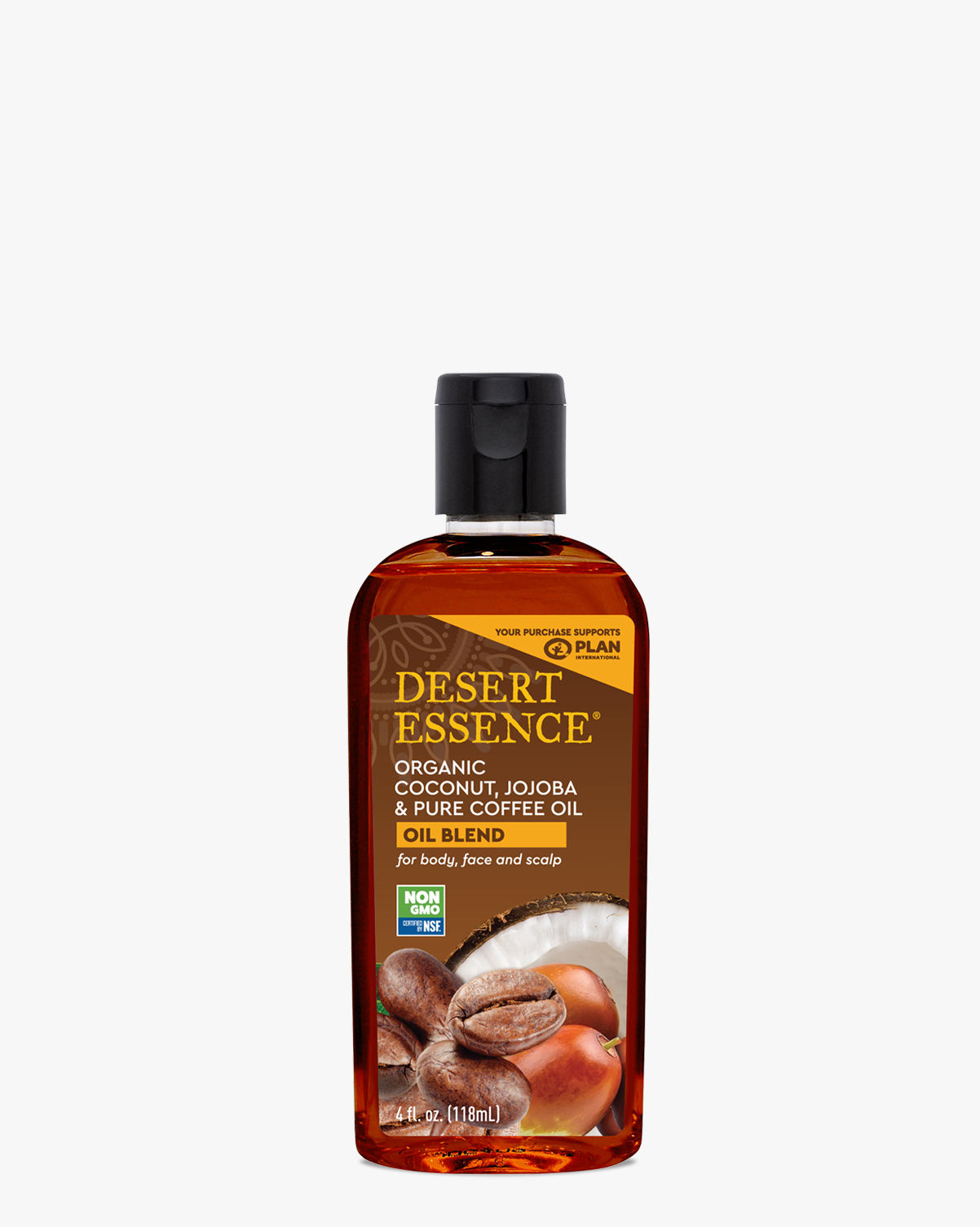 Desert Essence coupon: Desert Essence Organic Coconut, Jojoba & Coffee Oil, 4 fl. oz. | Vegan | Gluten-Free