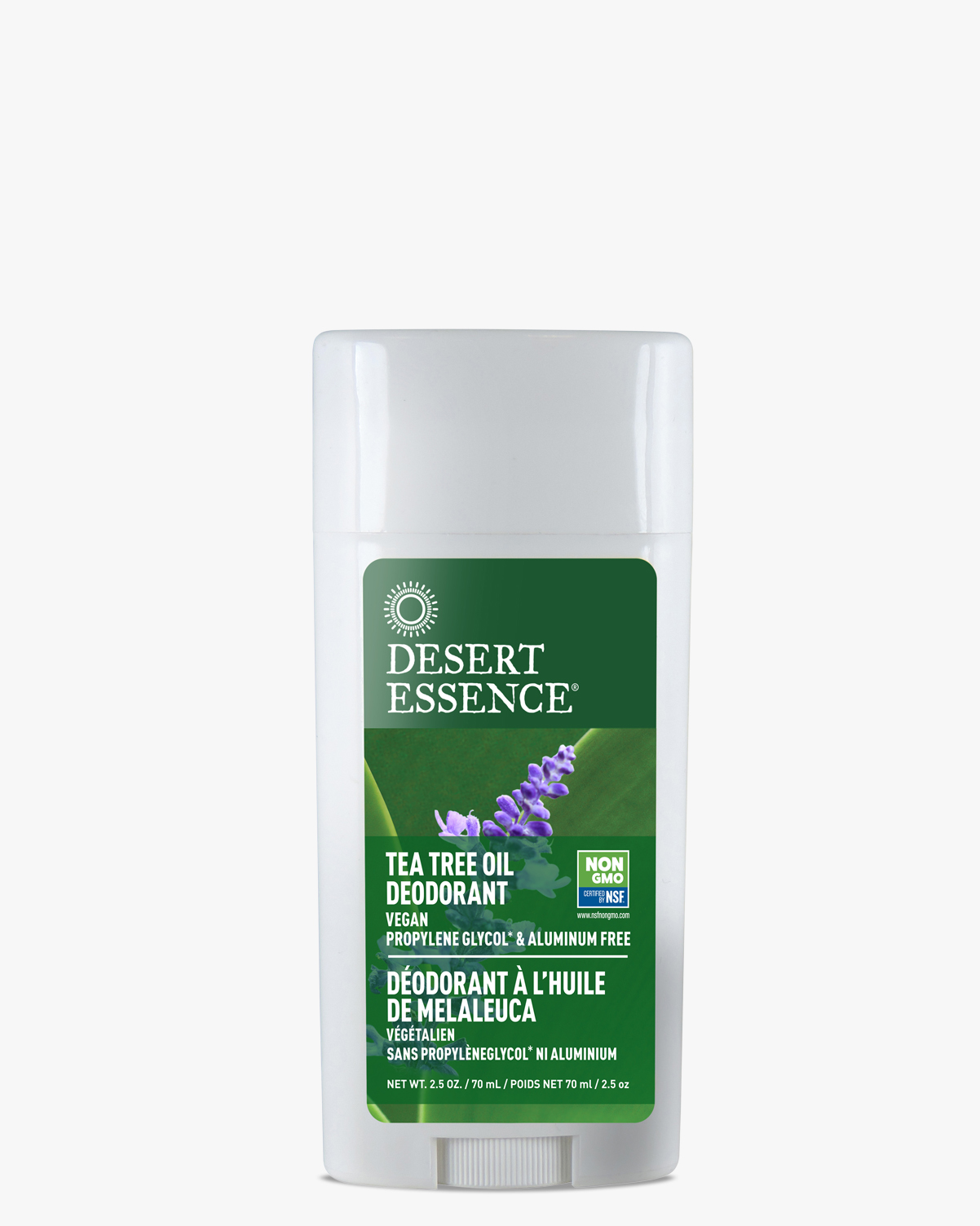 Desert Essence coupon: Desert Essence Tea Tree Oil Lavender Deodorant, 2.5 oz. | Vegan | Gluten-Free