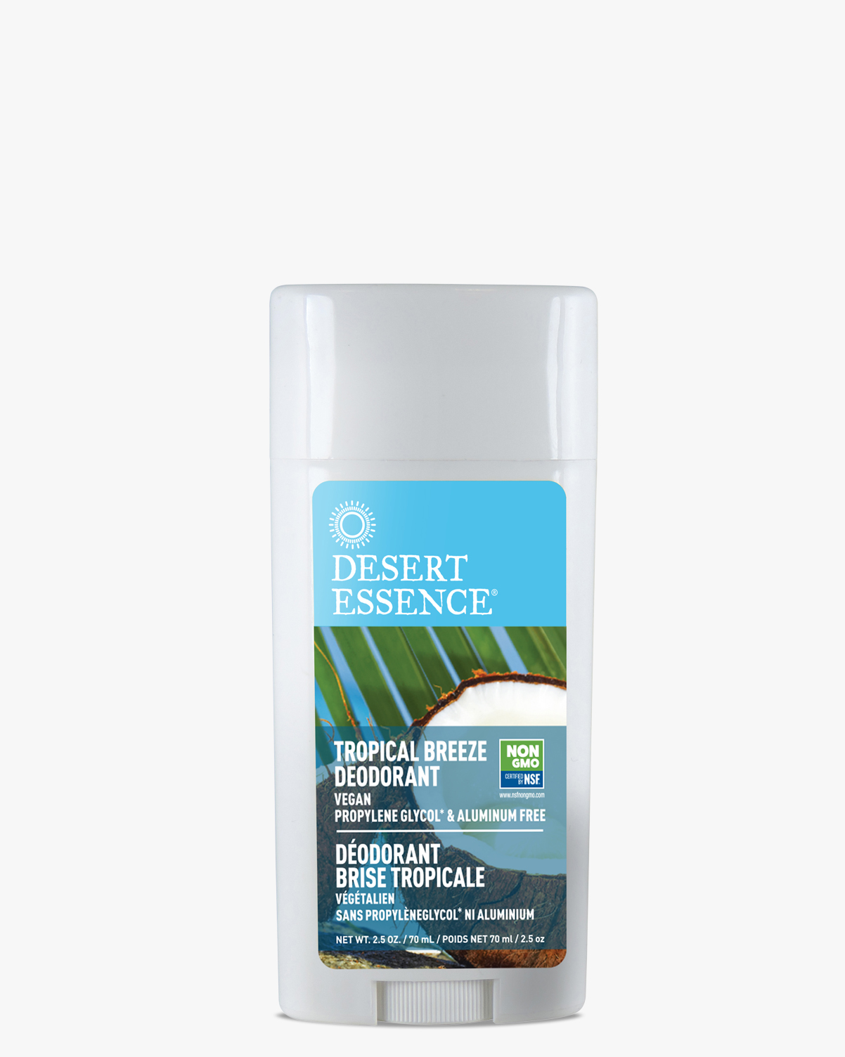 Desert Essence coupon: Desert Essence Tropical Breeze Deodorant, 2.5 oz. | Vegan | Gluten-Free