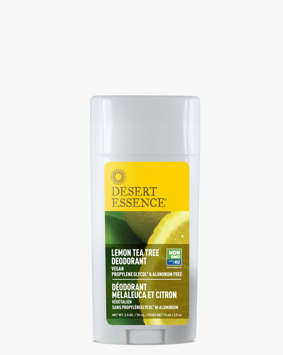 Desert Essence coupon: Desert Essence Lemon Tea Tree Oil Deodorant, 2.5 oz. | Vegan | Gluten-Free