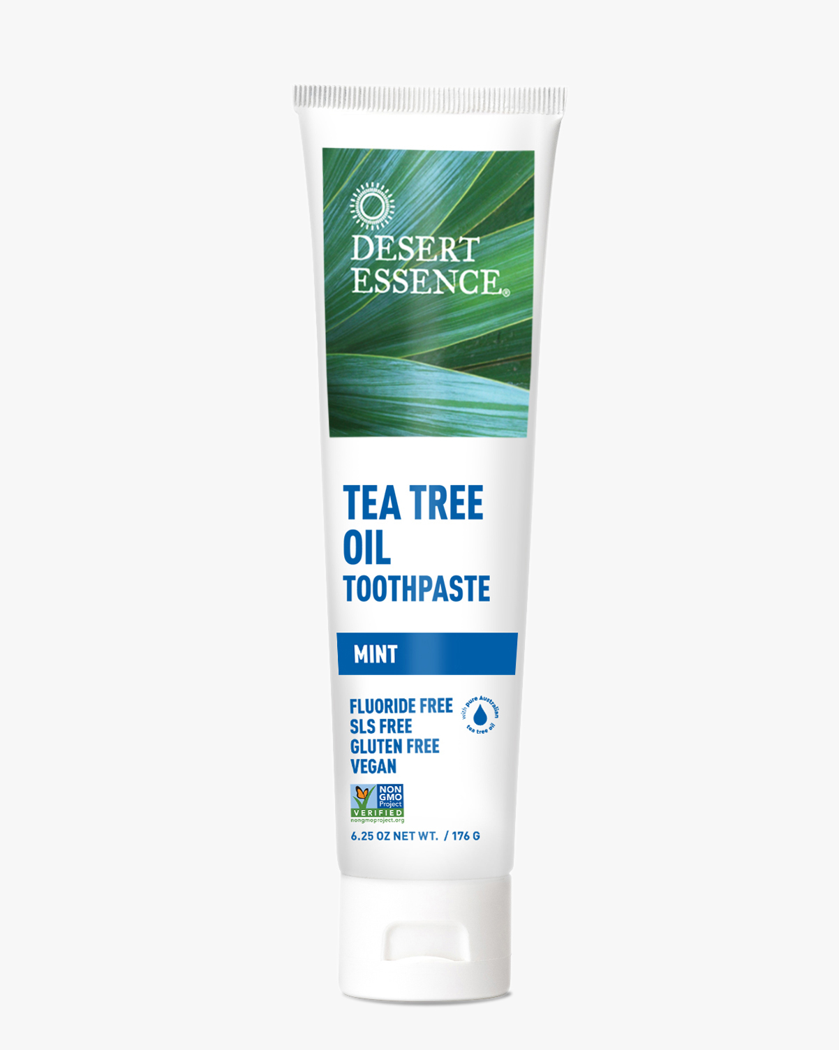 Desert Essence coupon: Desert Essence Tea Tree Oil Mint Toothpaste, 6.25 oz. | Vegan | Gluten-Free