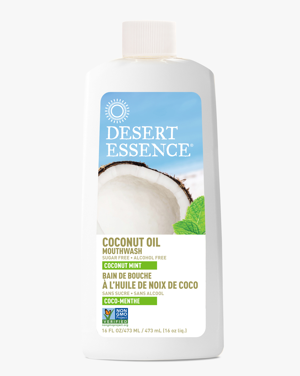 Desert Essence coupon: Desert Essence Coconut Oil Mouthwash, 16 fl. oz. | Vegan | Gluten-Free